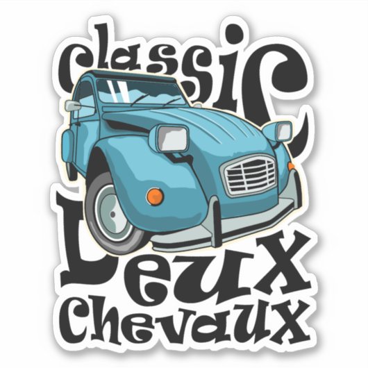 Sticker Deux Chevaux (Devant)