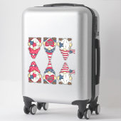Sticker Deux ensembles de drapeaux américains patriotiques (Sur valise)