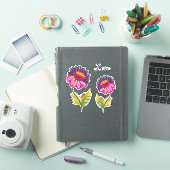 Sticker Deux fleurs isolées (Couverture iPad)