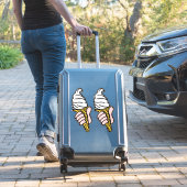 Sticker Deux Grandes Crèmes Glaciaires Gras De Style Pop-A (Valise Insitu)