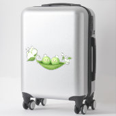 Sticker Deux petits pois dans un pois (Sur valise)