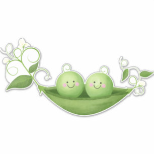 Sticker Deux petits pois dans un pois