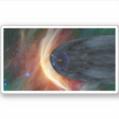 Sticker Deux Voyageurs Spacecraft Explorer L'Espace Turbul (Devant)