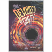 Sticker Dévasté Par Gravité Halloween Trou Horreur Noir (Devant)