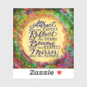 Sticker Devenez ce que vous recherchez dans d'autres Encou (Feuille)