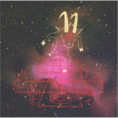 Sticker Devil Chèvre Jouer Cadeau Halloween Pour Satan Lov (Devant)