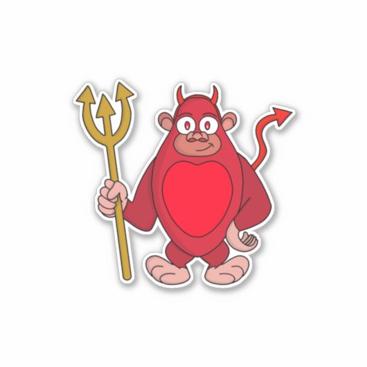 Sticker Devil Gorilla (Devant)