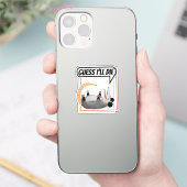 Sticker Devine que je vais mourir Possum jouer Dead Opossu (Téléphone)