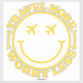 Sticker Devis de voyage esthétique (Feuille)