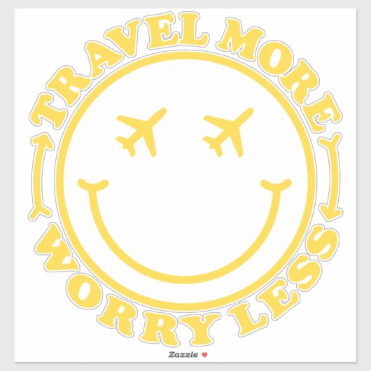 Sticker Devis de voyage esthétique (Feuille)