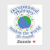 Sticker Devis du monde de l'ergothérapie inspirante (Feuille)