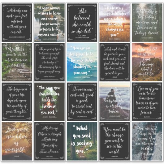 Sticker Devis inspirant (Devant)