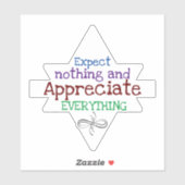 Sticker Devis inspirant (Feuille)