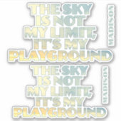 Sticker Devis Sky de nom personnalisé (Devant)