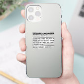 Sticker Devops Ingénieur Définition Graduation Drôle Dire (Téléphone)