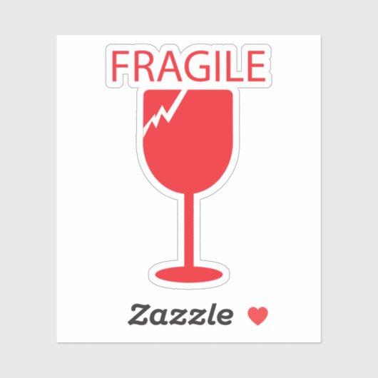 Sticker d'expédition fragile (Feuille)