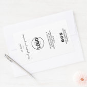 Sticker d'expédition tendance du logo de Merci (Enveloppe)