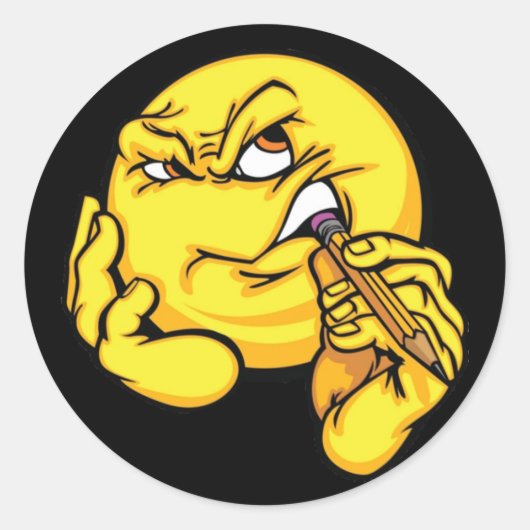 Sticker d'expression de pensée de dessin (Devant)