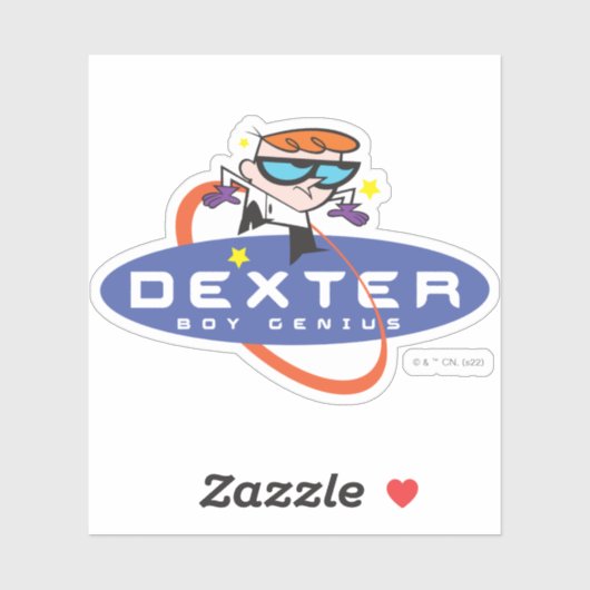 Sticker Dexter "Boy Genius" (Feuille)