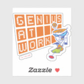 Sticker Dexter "Le génie au travail" (Feuille)