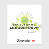 Sticker Dexter - Sortez De Mon Laboratoire ! ! ! (Feuille)