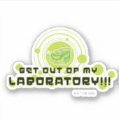 Sticker Dexter - Sortez De Mon Laboratoire ! ! ! (Devant)