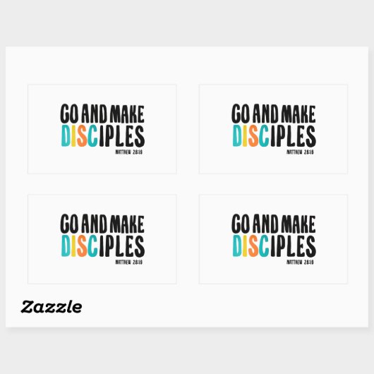 Sticker DGD "Go and Make Disciples" (Feuille)