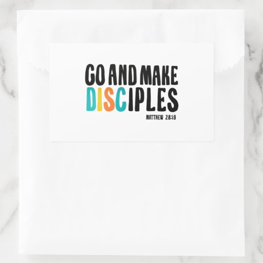 Sticker DGD "Go and Make Disciples" (Sac)