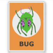 Sticker d'Halloween BUG (Devant)