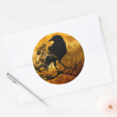 Sticker d'Halloween de la lune de récolte (Enveloppe)