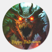 Sticker d'Halloween géant Monster (Devant)