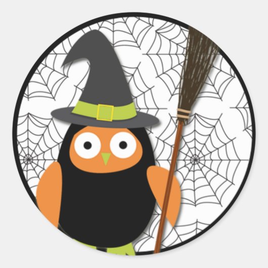 Sticker d'Halloween - hibou (Devant)