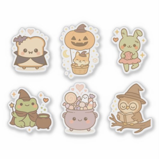 Sticker d'Halloween mignon (Devant)