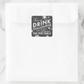 Sticker d'hiver Temps pour boire du champagne (Sac)
