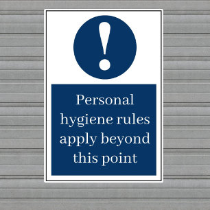 Sticker d'hygiène personnelle
