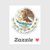 Sticker Día de la Constitución (Mexique) (Feuille)