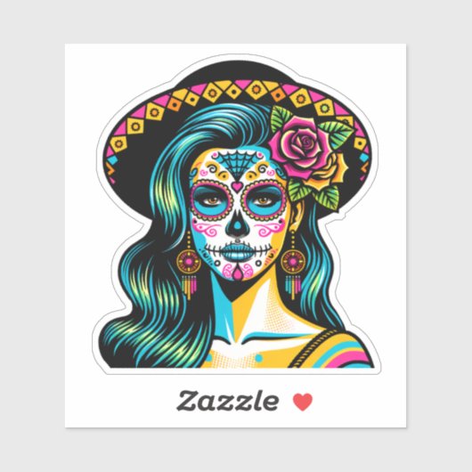 Sticker Día de los Muertos (Feuille)