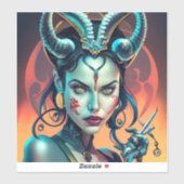 Sticker Diable Succubus (Feuille)