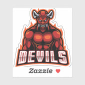 Sticker Diables de l'Esprit Rouge (Feuille)