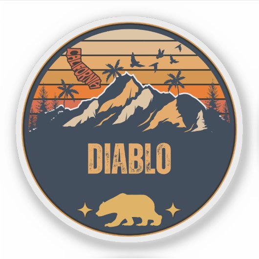 Sticker Diablo, Californie (Devant)