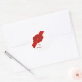 Sticker Diagonal Red Bow (Enveloppe)