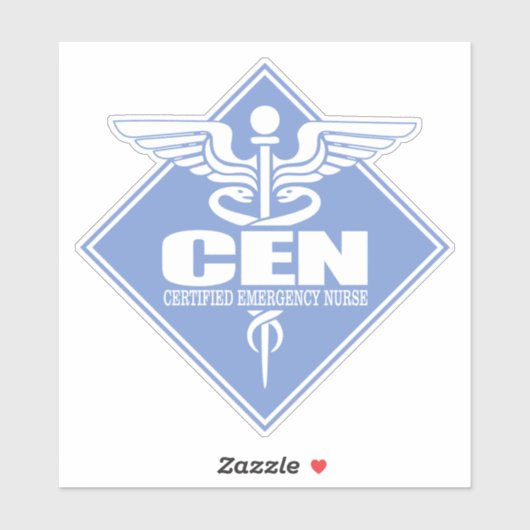 Sticker diamant CEN (infirmière certifiée d'urgence) (Feuille)