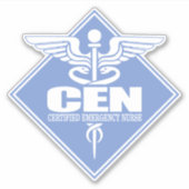 Sticker diamant CEN (infirmière certifiée d'urgence) (Devant)