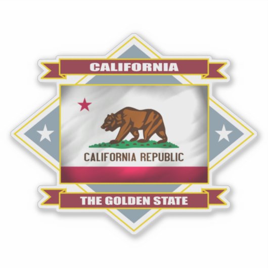 Sticker Diamant de Californie (Devant)