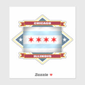 Sticker diamant de Chicago (Feuille)