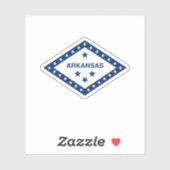 Sticker Diamant de l'Arkansas (Feuille)