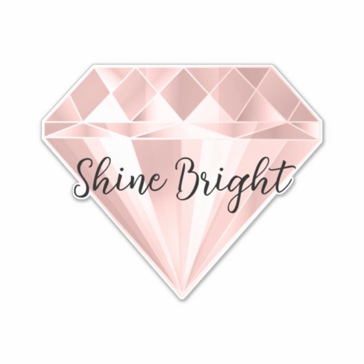 Sticker Diamant rose (Devant)