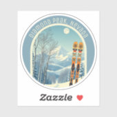 Sticker Diamond Peak Nevada ski souvenir  (Feuille)