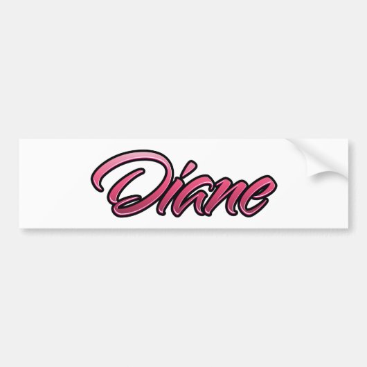 Sticker Diane rose pâle Aufkleber (Devant)