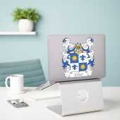 Sticker Diaz Family Crest (Ordinateur portable sur le bureau)